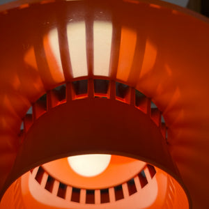 Hängelampe Solar orange Kunststoff von Svend Middelboe für Nordisk Solar