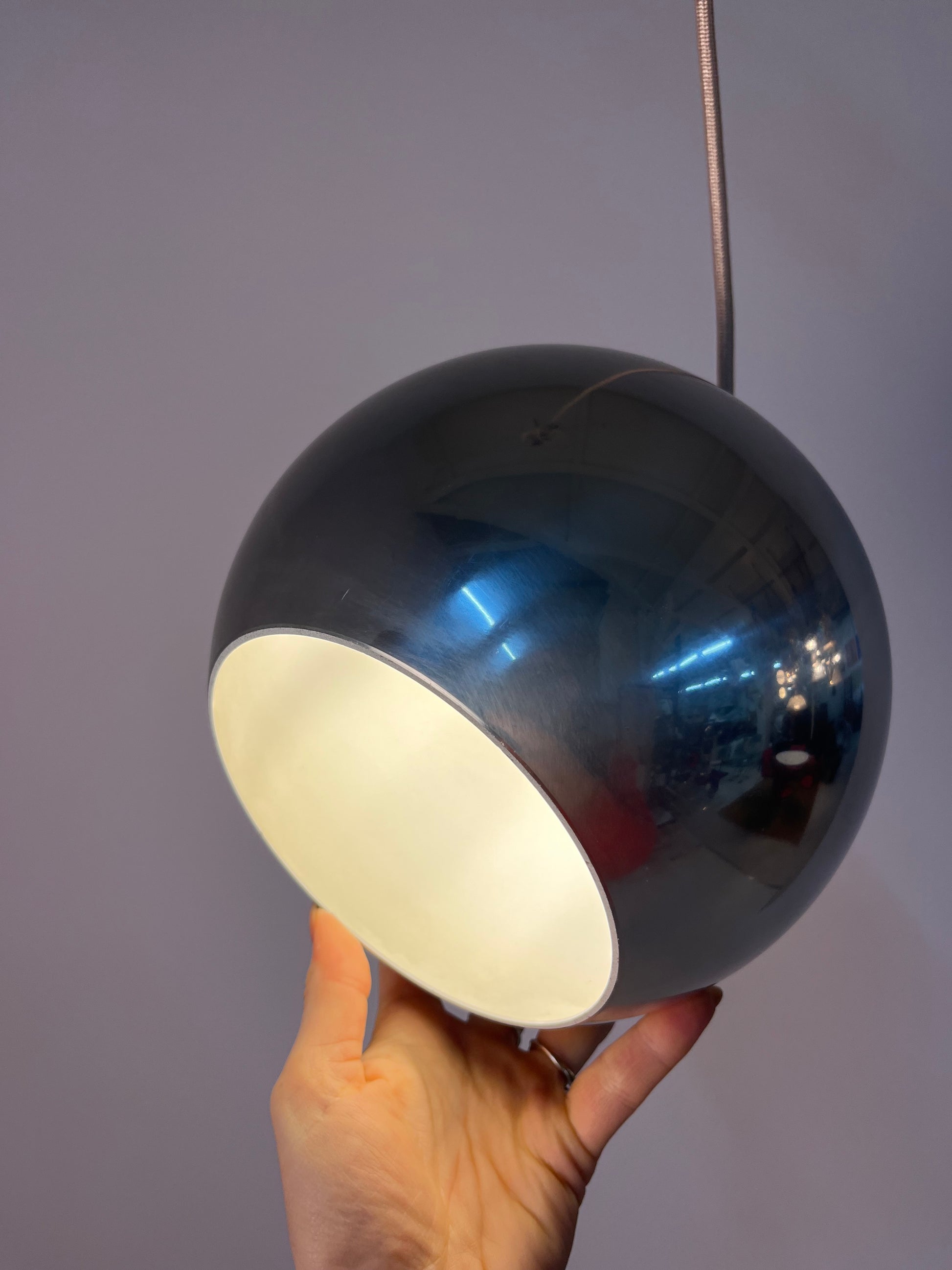 Kugellampe Topan Chrom von Verner Panton