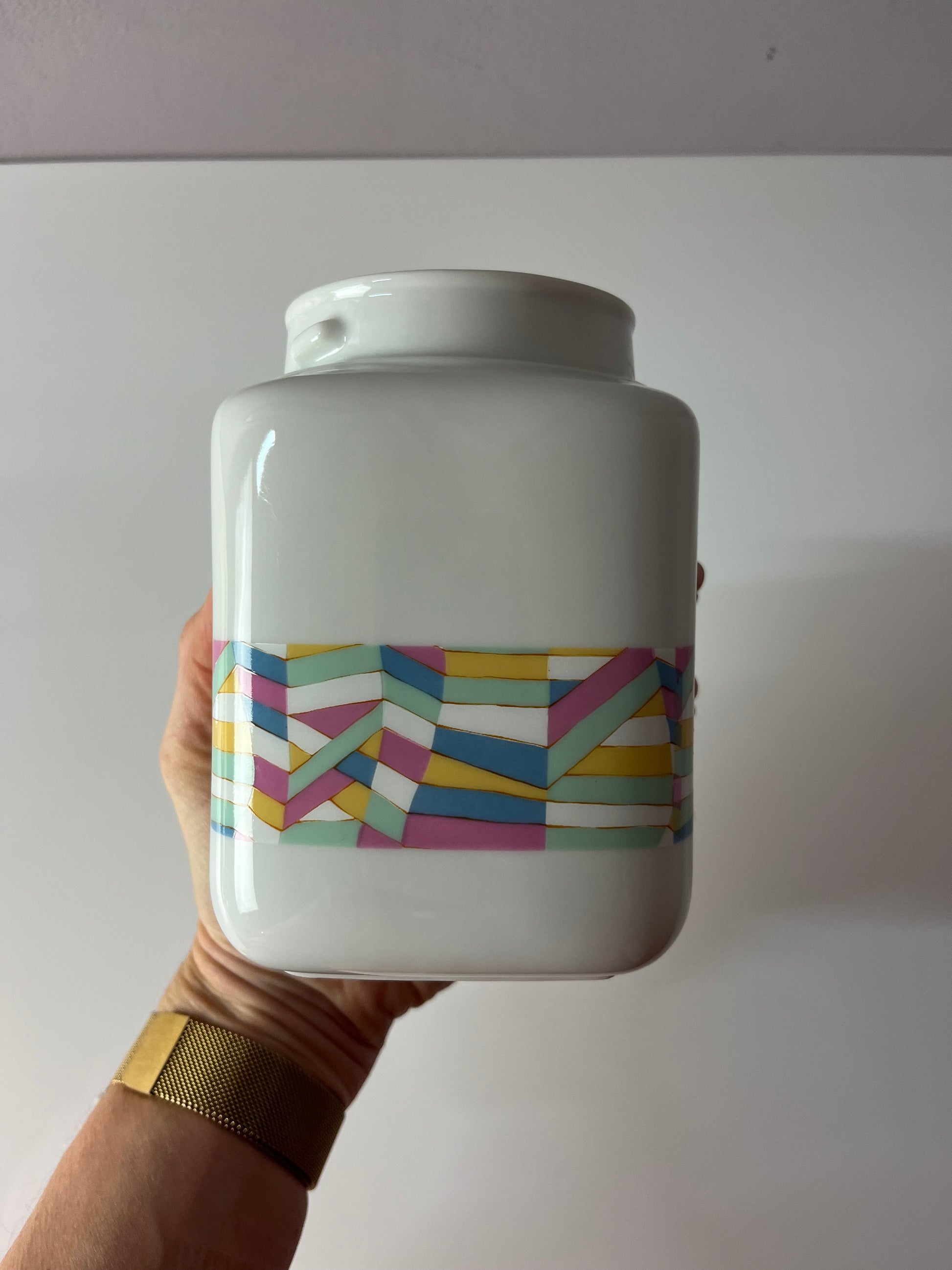 Aufbewahrungsdose Pastelltöne Porzellan