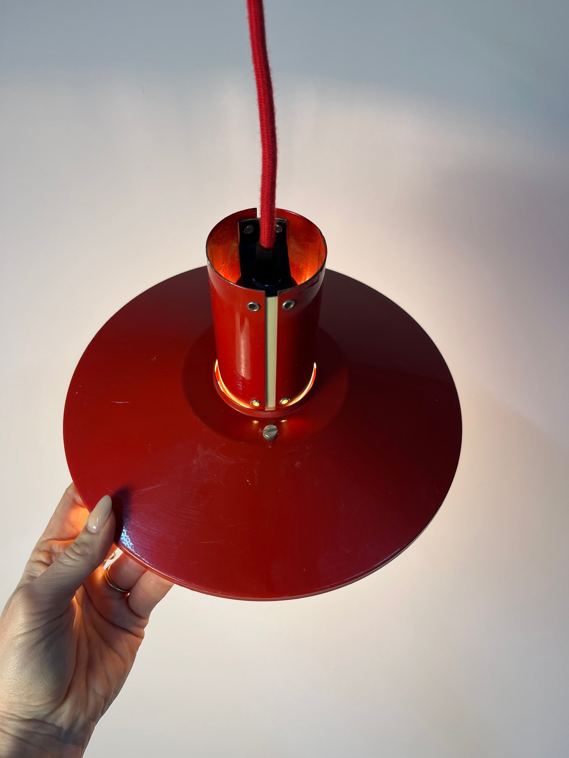 Lamellenlampe Flipper rot von Mogens Davidsen für von SC Sørensen