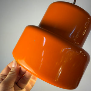 Hängelampe Poker orange von Jo Hammerborg für Fog & Mørup