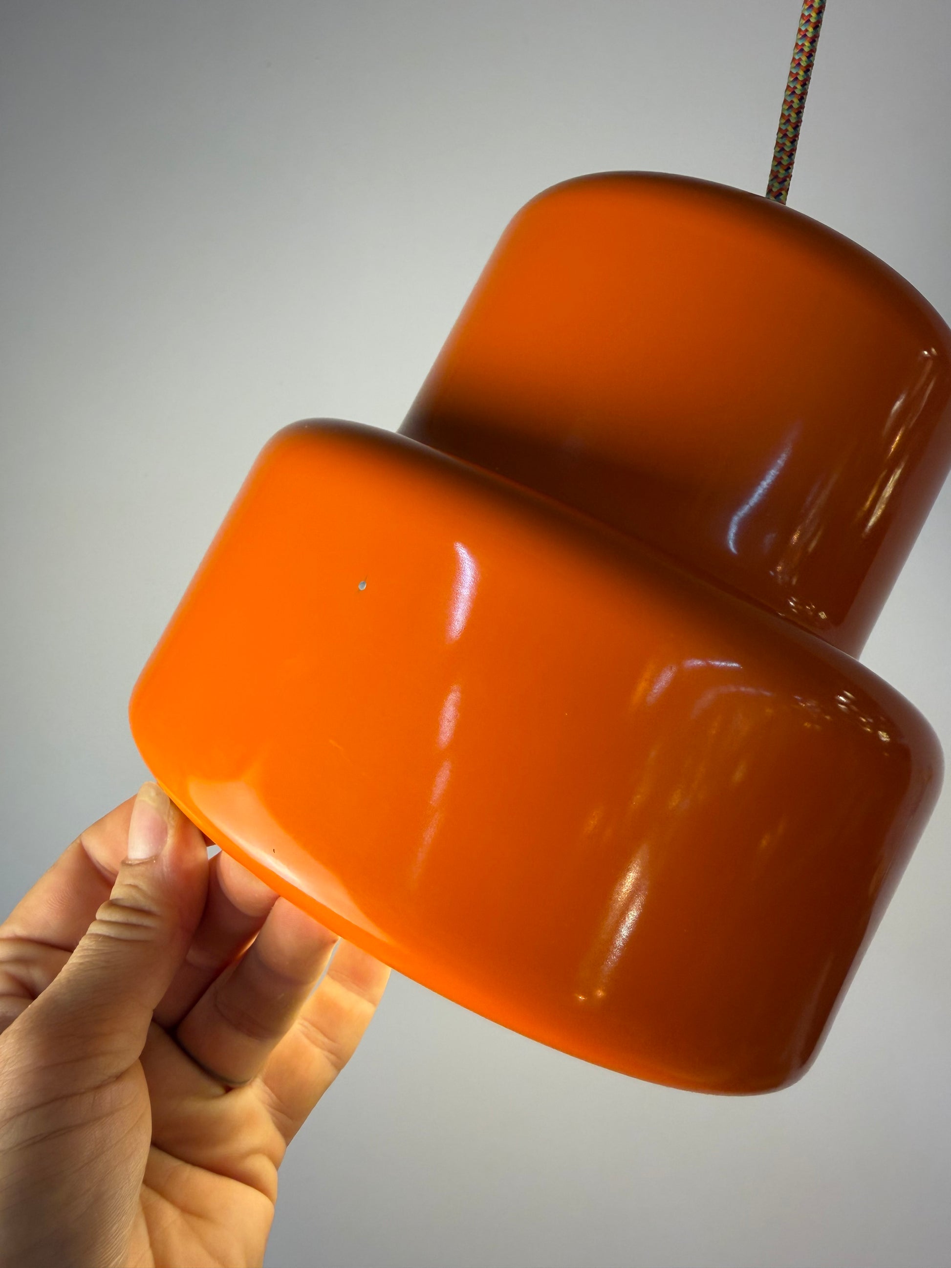 Hängelampe Poker orange von Jo Hammerborg für Fog & Mørup