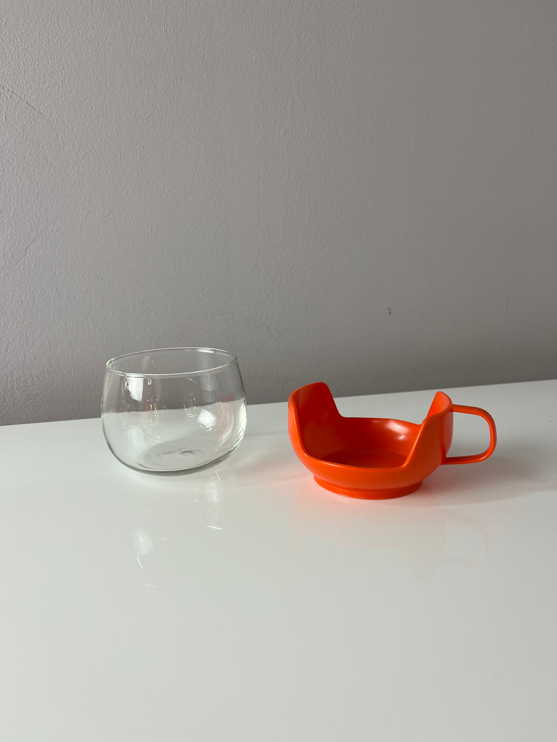 Set: 4x Glasbecher orange