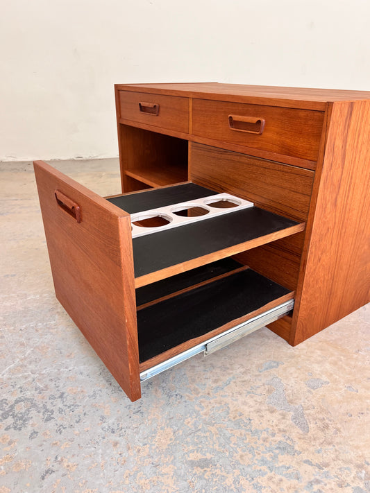 Schrank Teak mit Minibar aus Dänemark
