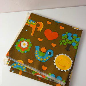 Stoff mit Kindermotiv 125 x 125 cm von dekoplus