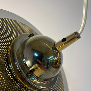 Kleine Hängelampe Rauchglas Messing von Jan Eskil Eskilsson für Belid