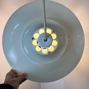 Dänische Lamellenlampe cremeweiss