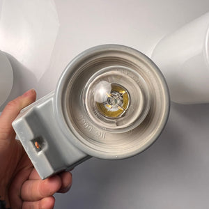 Wandlampe Modell 6065 grau von Sigvard Bernadotte für Ifö