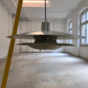 Lamellenlampe lila silber aus Dänemark