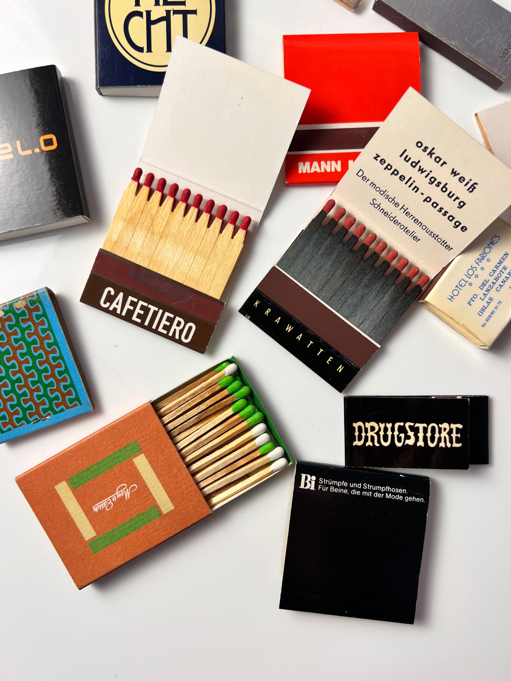 Set: Vintage Streichhölzer Grafik