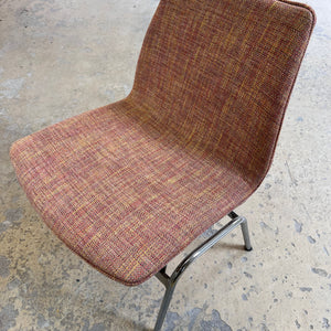 Sessel Lufthavnsstol orange Chrom von Anden Arkitekt für Duba Møbelindustri