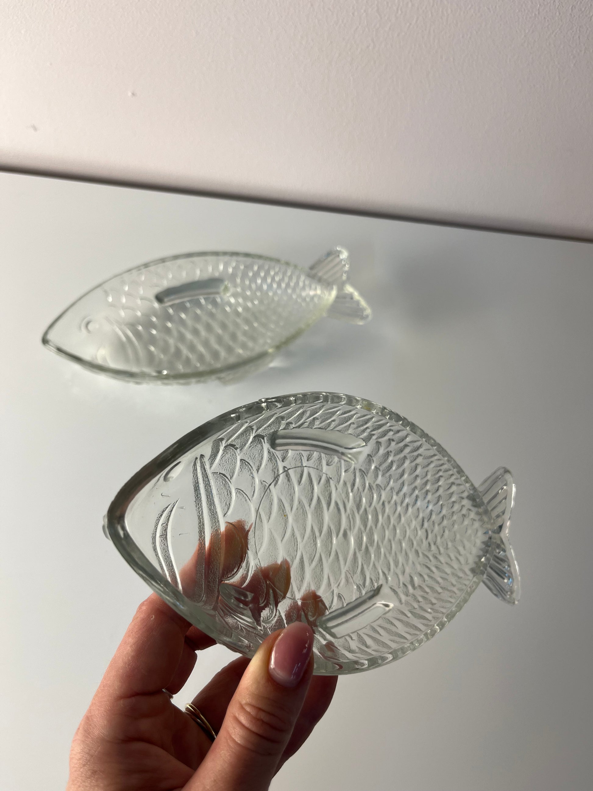 Set: 2x Schale Fisch von Ankerglas Bernsdorf