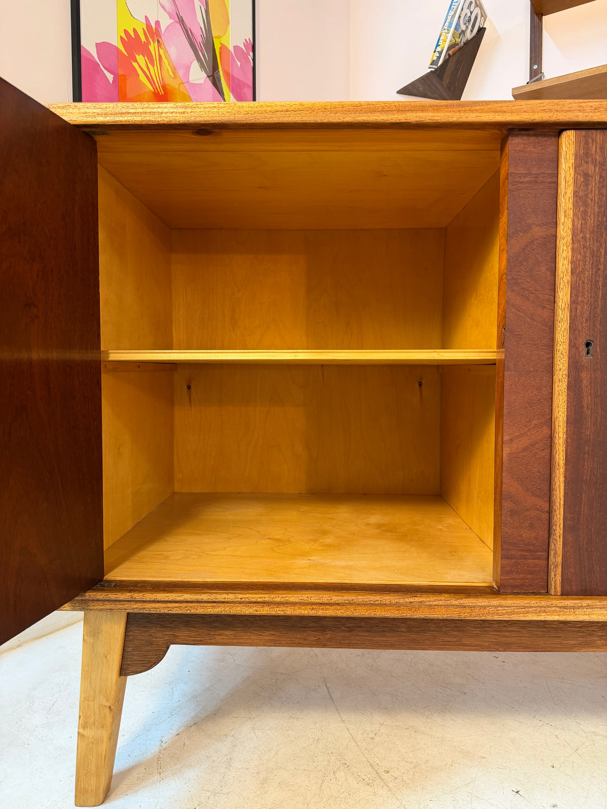 Sideboard Teak & Ulme aus Dänemark