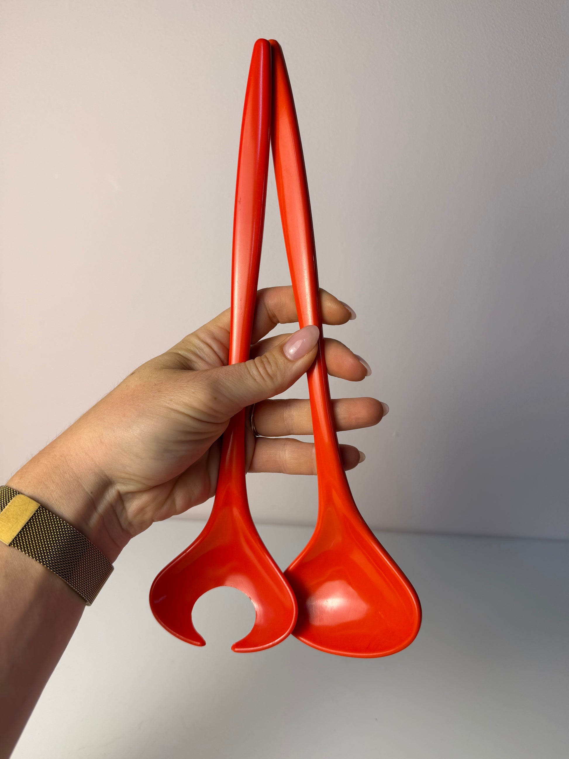 Salatbesteck Typ 2533/2534 rot Melamin von Mepal