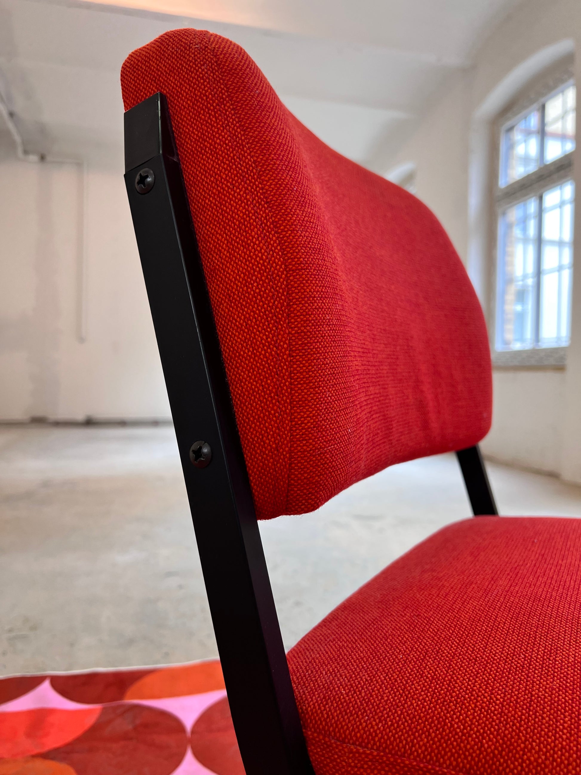Polsterstuhl orange/rot von Sedus