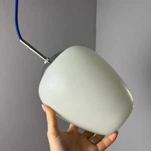 Hängelampe Opalglas Chrom aus Dänemark