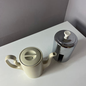 Kaffeekanne mit Warmhalter von J. Kronester Bavaria