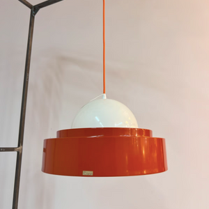 Hängelampe orange weiß von P.O.Ström