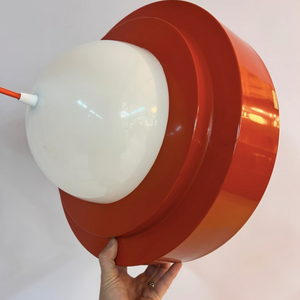 Hängelampe orange weiß von P.O.Ström
