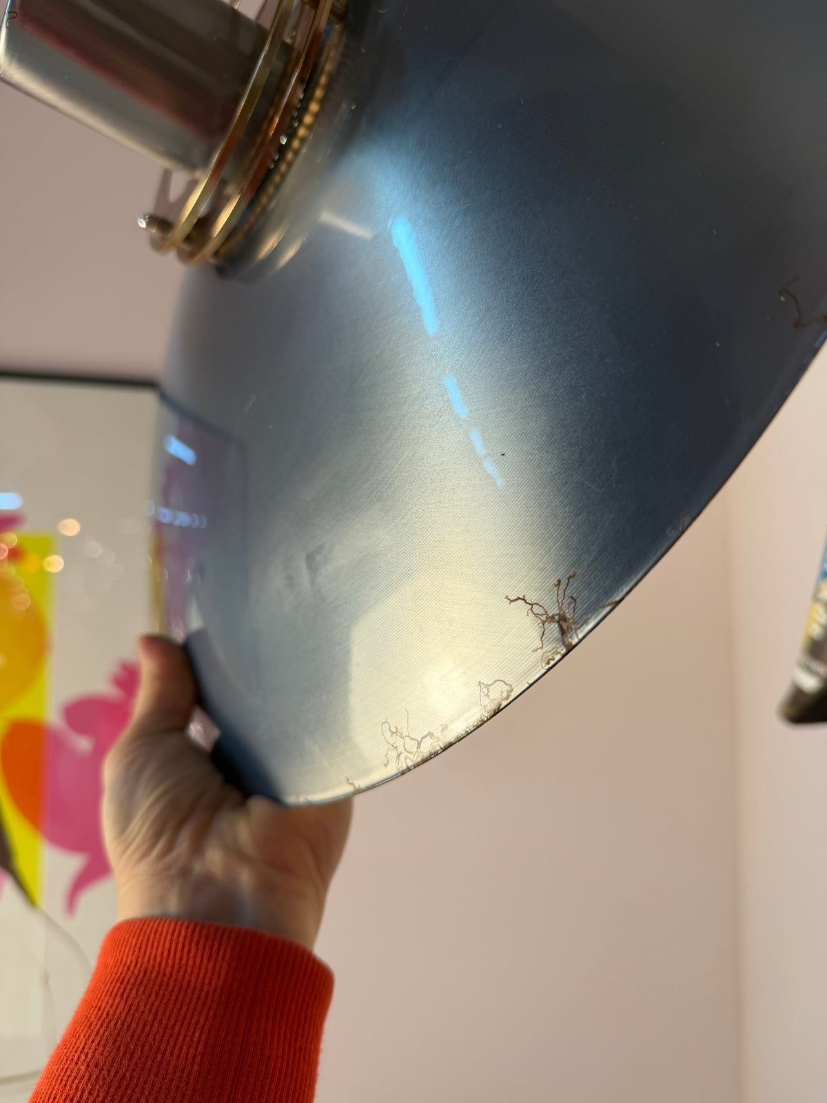Lamellenlampe Leto silber kupfer von Top Lamper