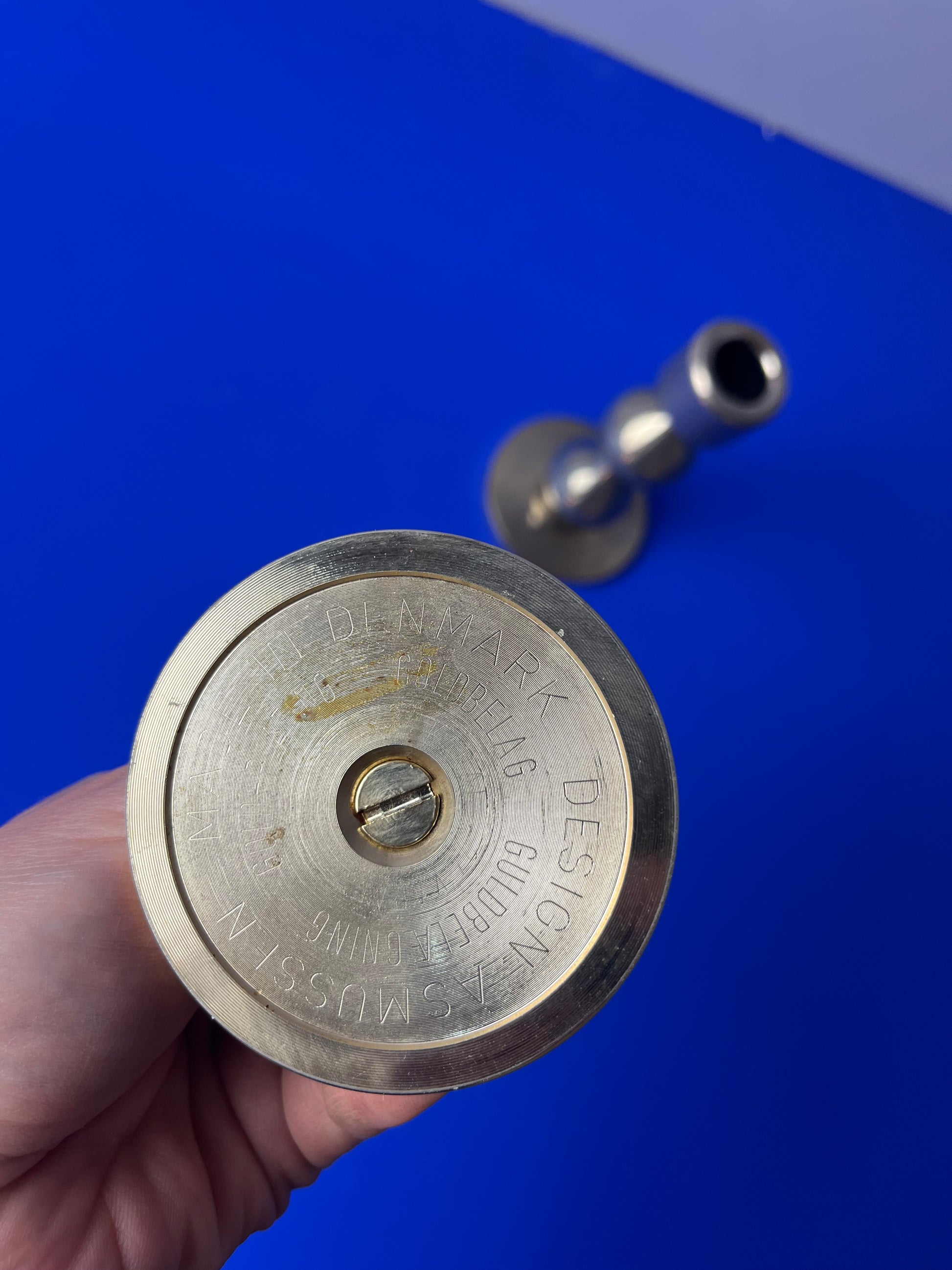 Kerzenständer vergoldet von Hugo Asmussen für Asmussen Design