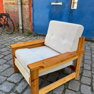 Sessel beige grau Safari Style