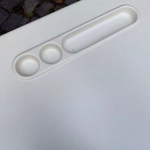 Schreibtisch weiß Fiberglas Chrom von 2 INN Lissone
