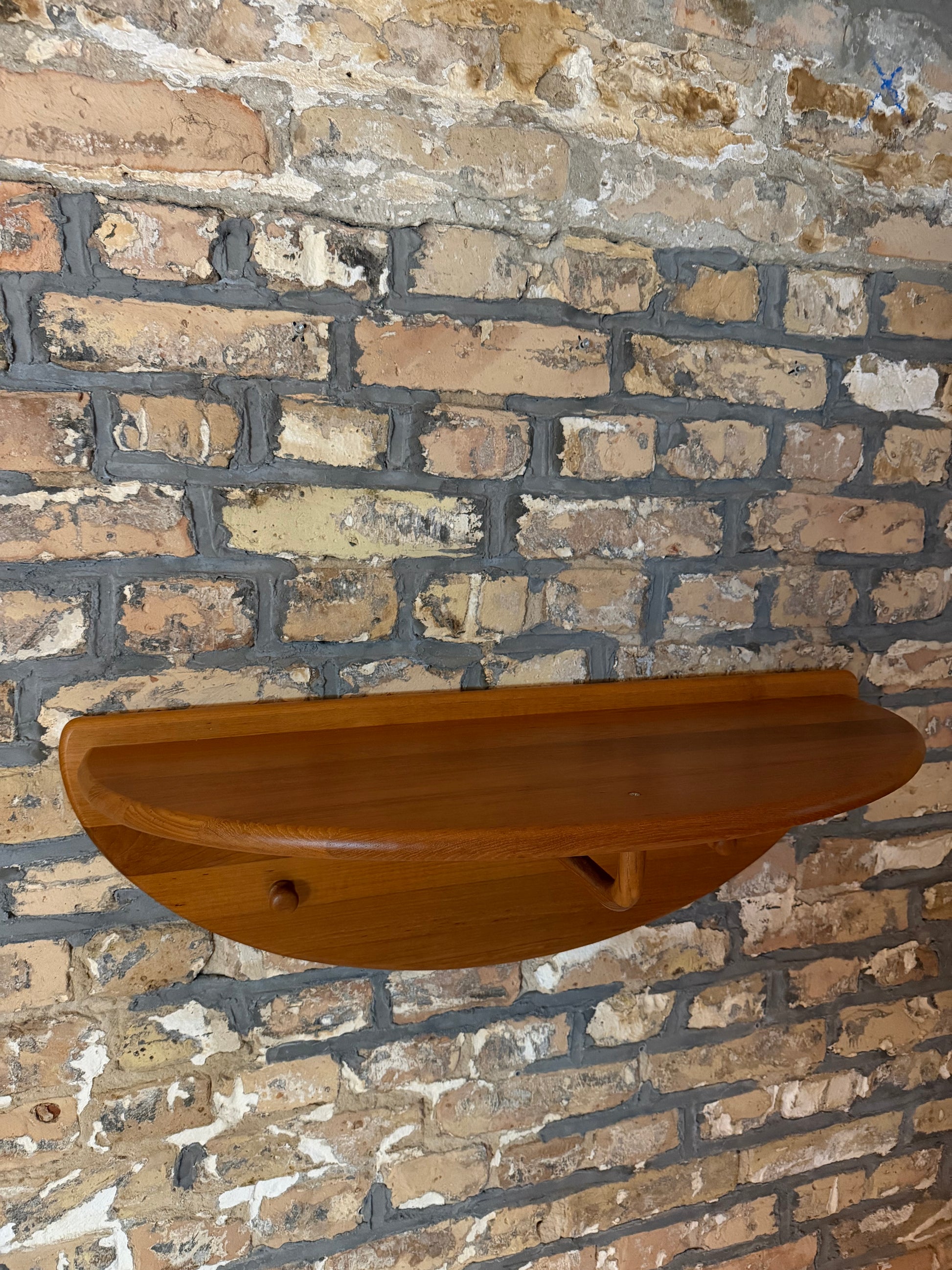 Halbrunde Garderobe Teak von Lysgaard Møbler