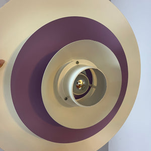 Lamellenlampe weiß lila von Formlight