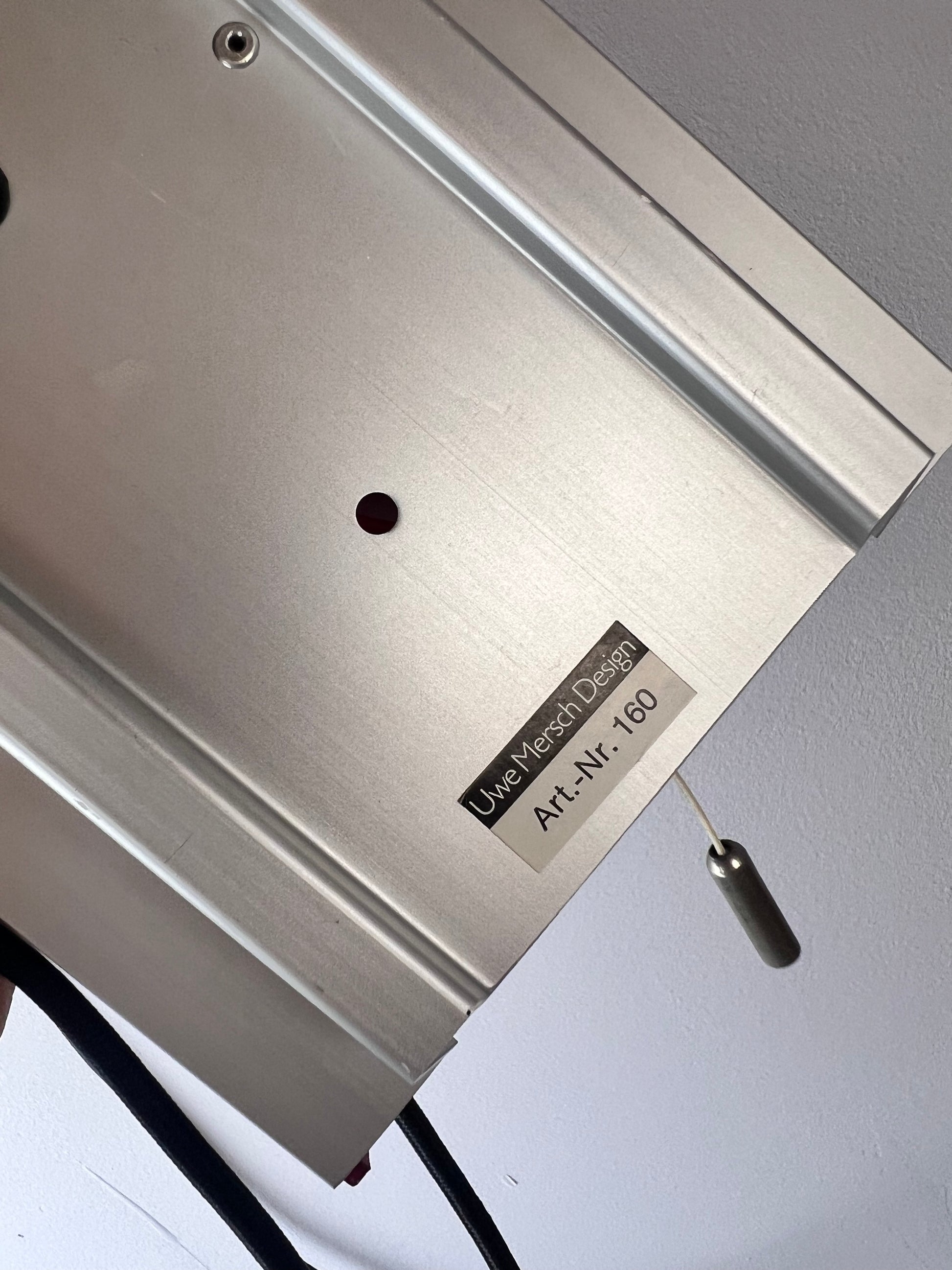Wandlampe rot von Uwe Mersch 70er