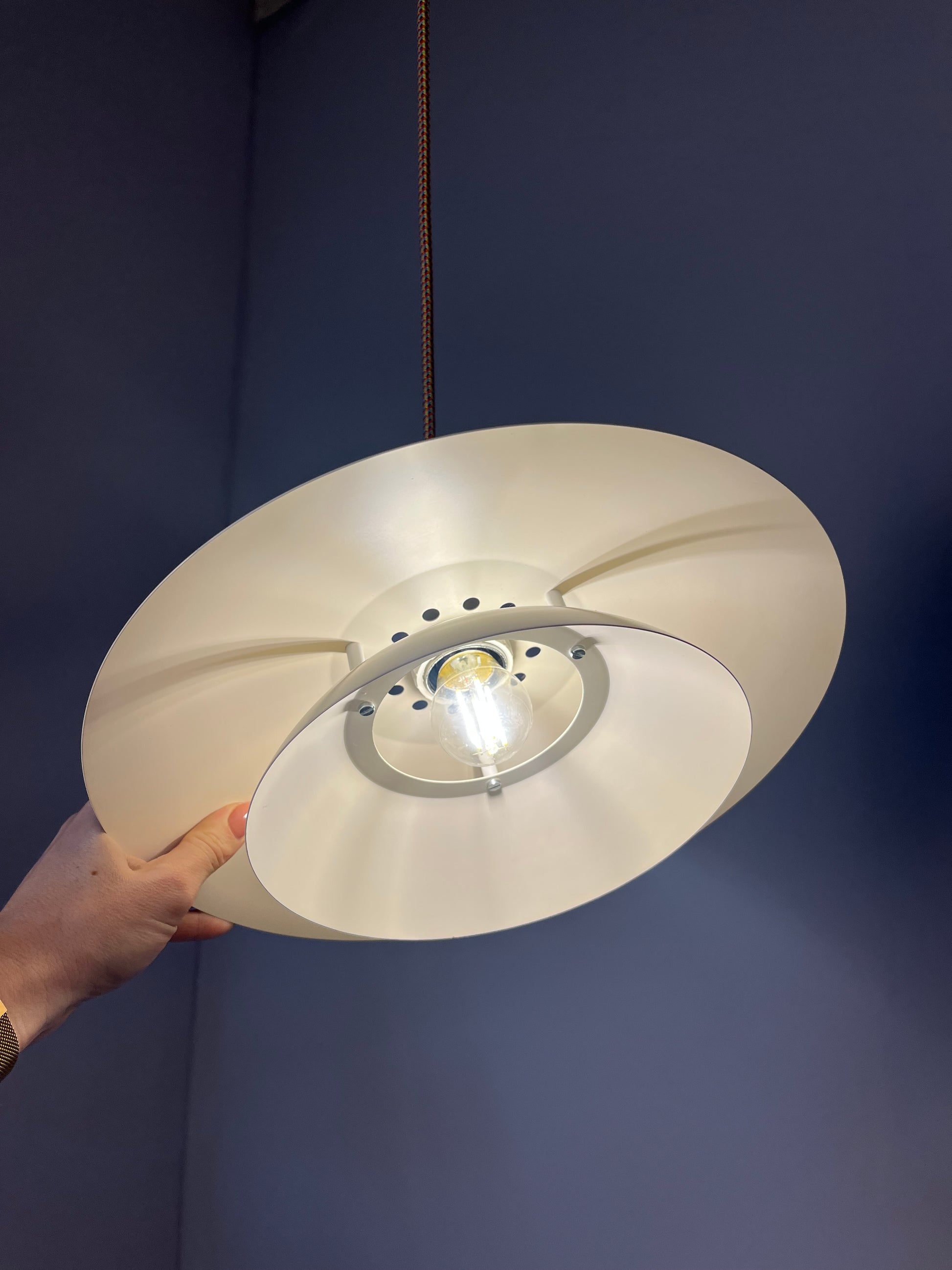 Lamellenlampe creme aus Dänemark