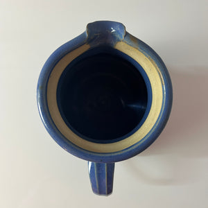 Teekanne blau Keramik