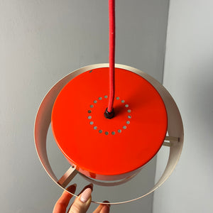 Lamellenlampe Juno rot von Jo Hammerborg für Fog & Mørup