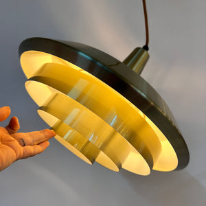 Lamellenlampe gold aus Dänemark