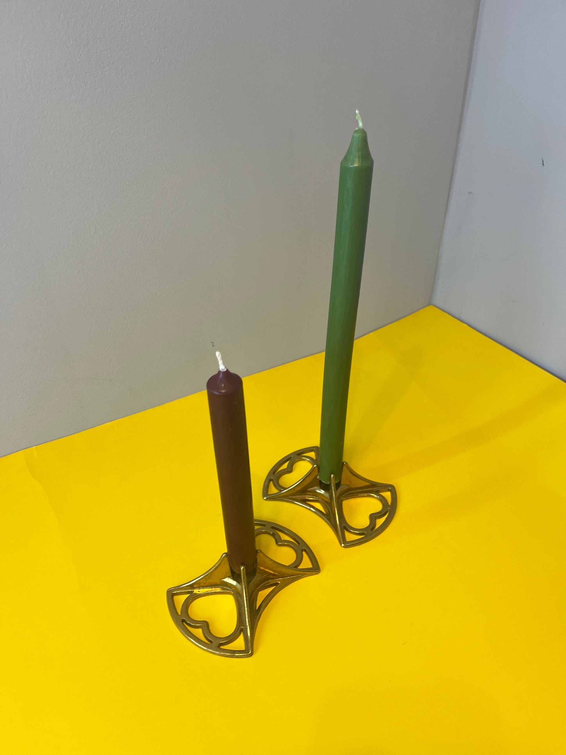 Kerzenständer Messing mit Herzen