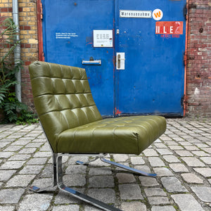 Konferenzsessel Chrom & Kunstleder von Rudolf Horn