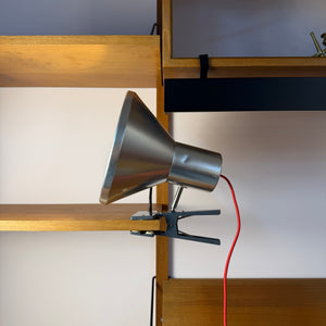 Klemmlampe silber aus Dänemark