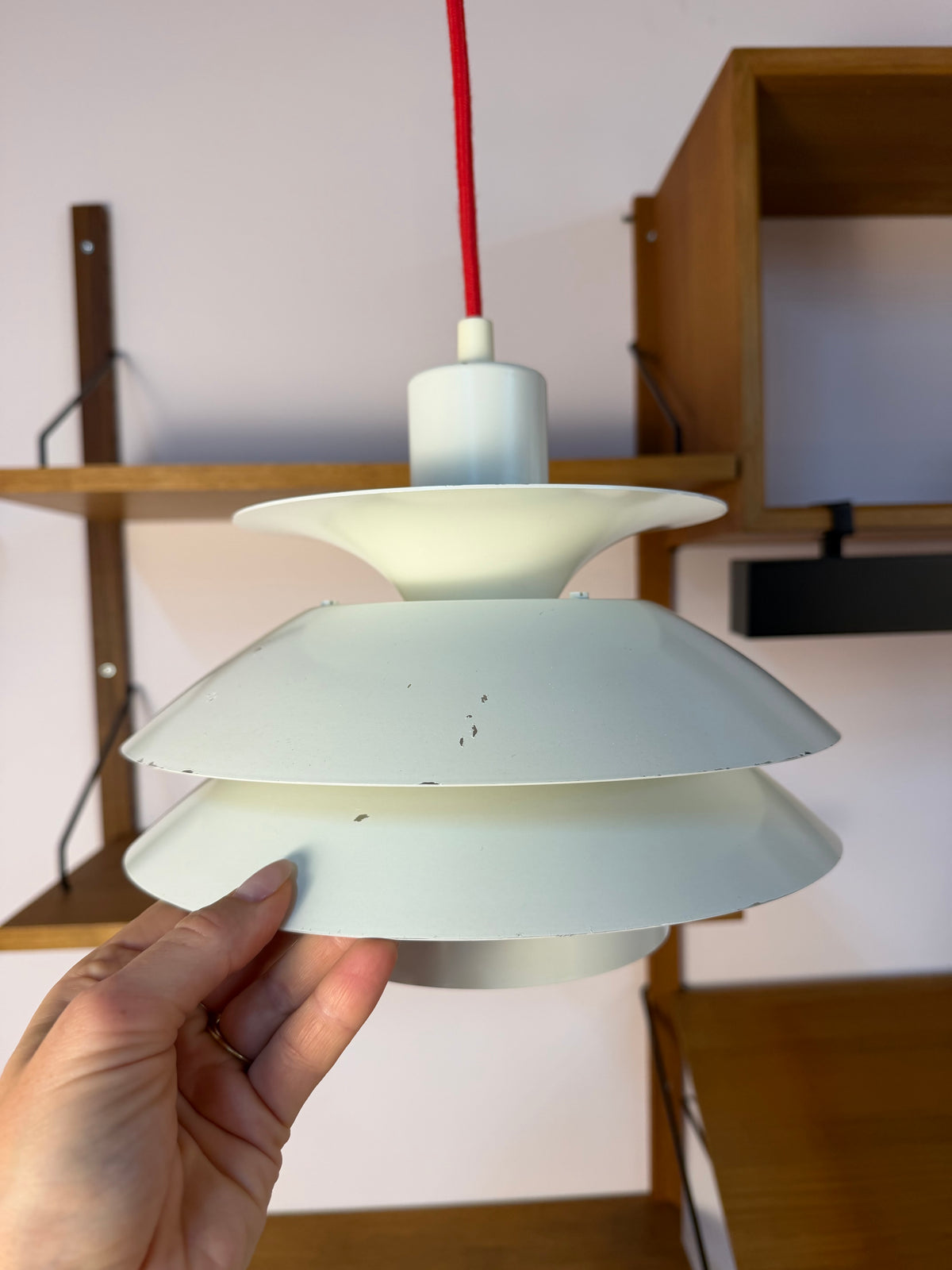 Lamellenlampe weiß aus Dänemark