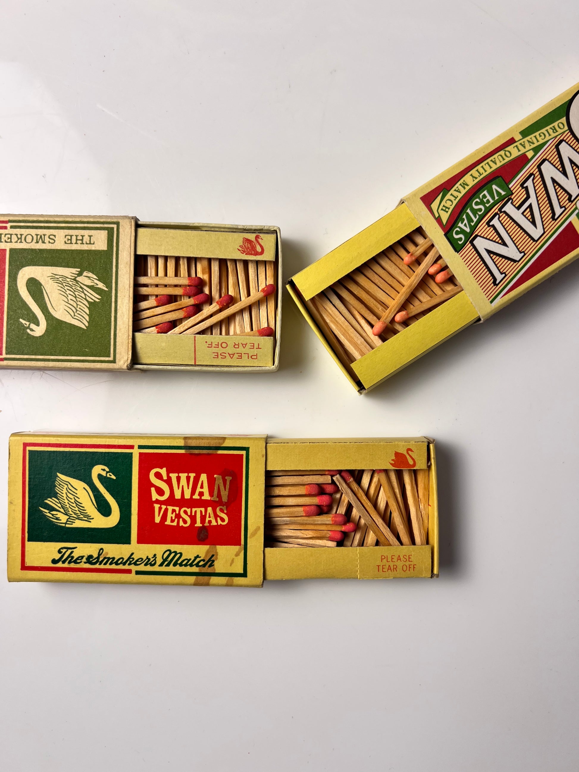Set: Vintage Streichhölzer Swan Vestas British