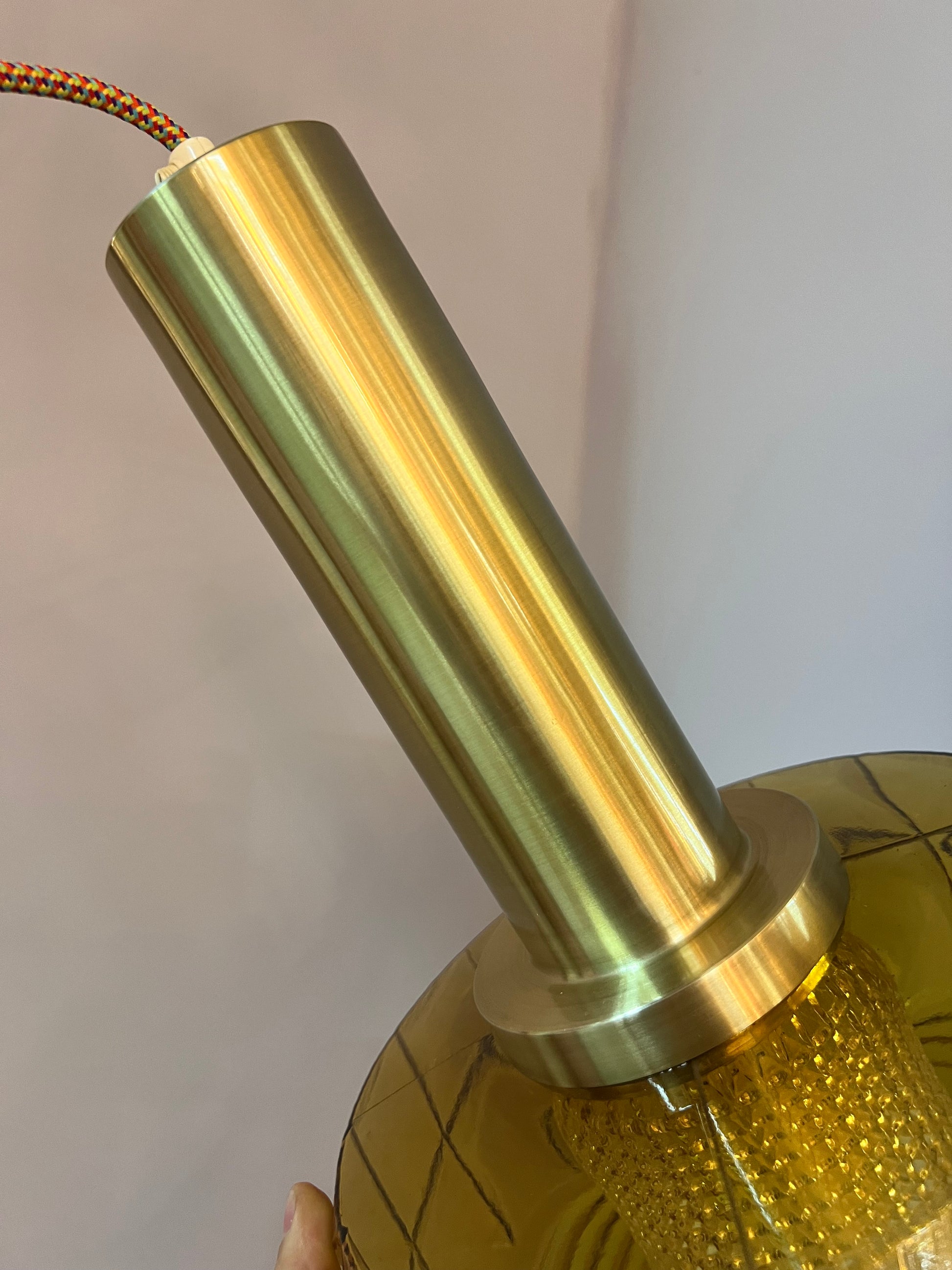 Hängelampe gold Glas von Vitrika