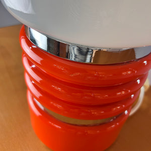 Tischlampe orange weiß von Enrico Tronconi
