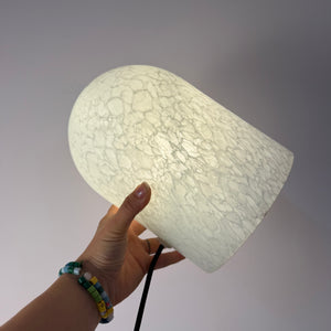 Tischlampe weiß Glas von Peill & Putzler