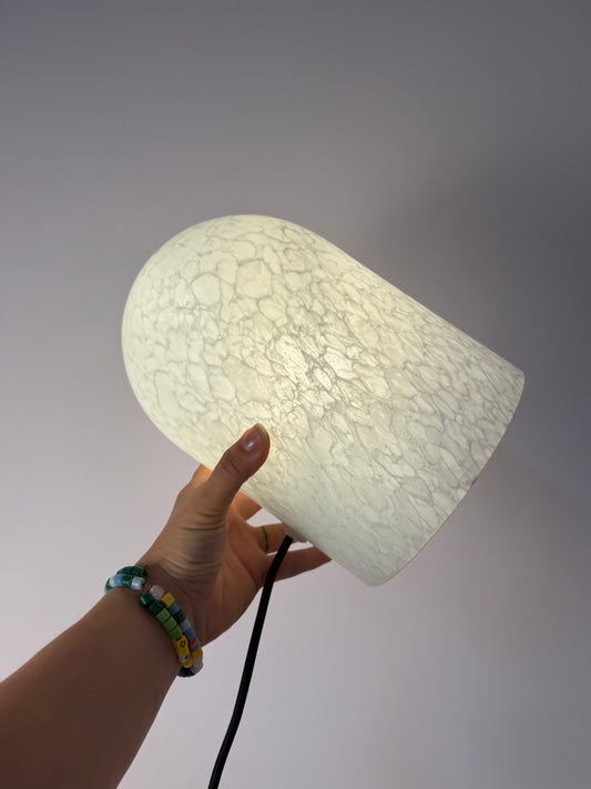 Tischlampe weiß Glas von Peill & Putzler