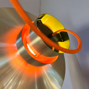 Lamellenlampe Trava grün orange von Carl Thore für Granhaga