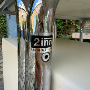 Schreibtisch weiß Fiberglas Chrom von 2 INN Lissone