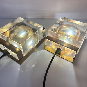 Wandlampe Maritim Typ 15806 Glas Messing von Vitrika