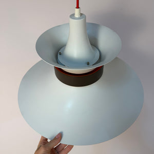 Lamellenlampe weiß schwarz von Bent Nordsted für Lyskaer Belysning