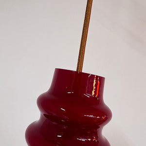 Hängelampe rot Glas von Peill & Putzler