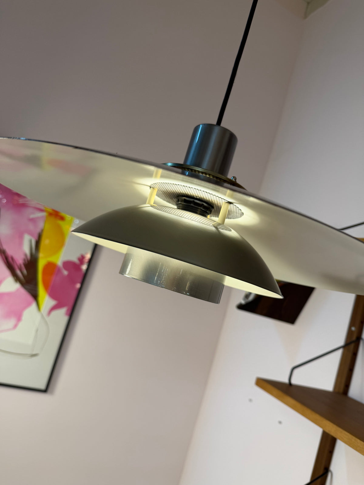 Lamellenlampe Leto silber kupfer von Top Lamper