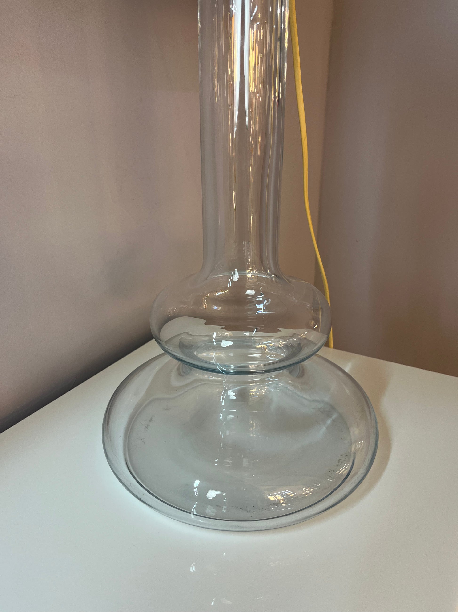 Tischlampe Plaza mit transparentem Glasfuß von Michael Bang für Holmegaard